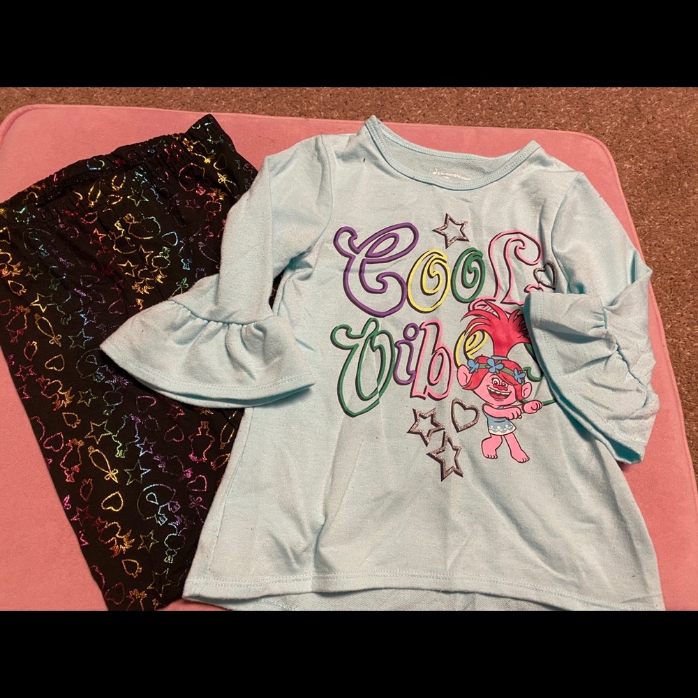 Trolls Outfit, Size 4T